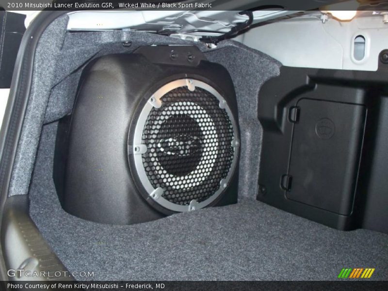 Wicked White / Black Sport Fabric 2010 Mitsubishi Lancer Evolution GSR