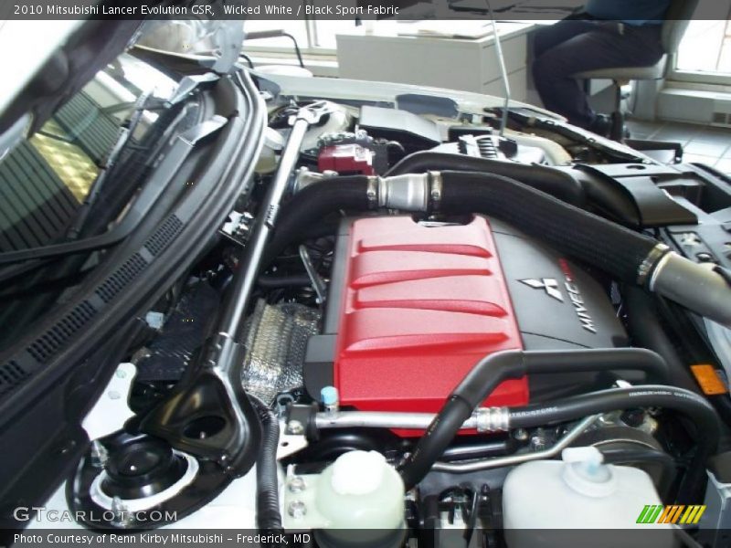 Wicked White / Black Sport Fabric 2010 Mitsubishi Lancer Evolution GSR