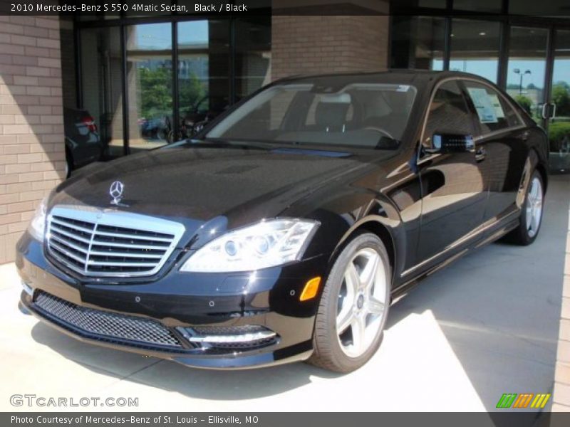 Black / Black 2010 Mercedes-Benz S 550 4Matic Sedan