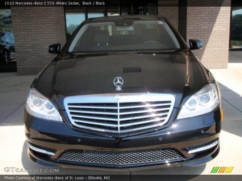 Black / Black 2010 Mercedes-Benz S 550 4Matic Sedan
