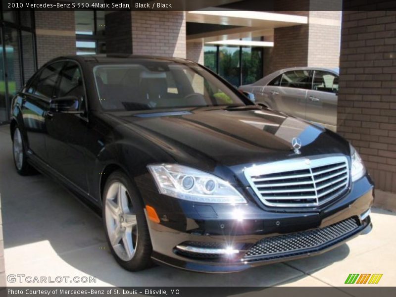 Black / Black 2010 Mercedes-Benz S 550 4Matic Sedan