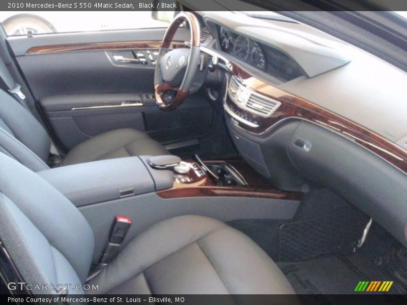 Black / Black 2010 Mercedes-Benz S 550 4Matic Sedan