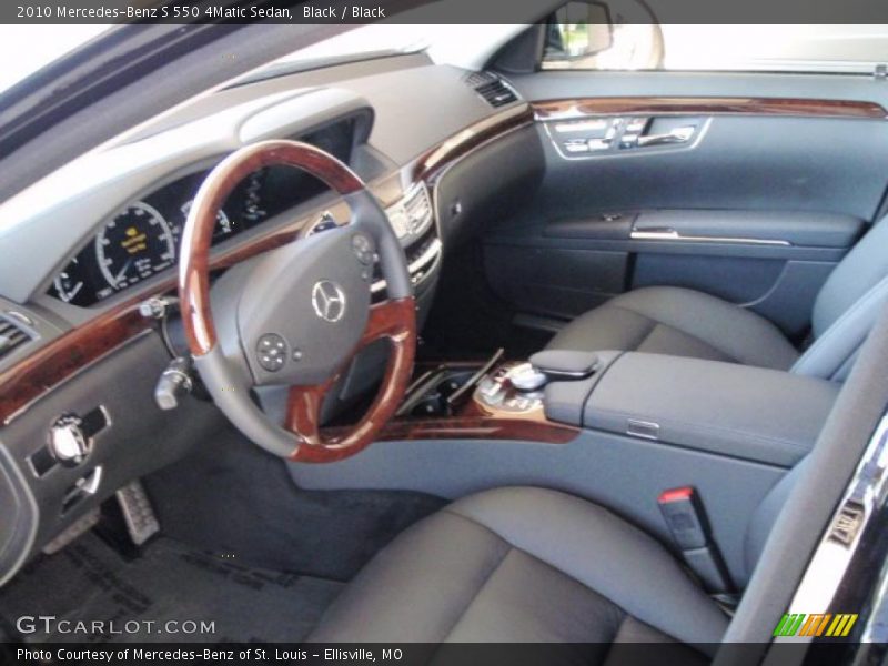 Black / Black 2010 Mercedes-Benz S 550 4Matic Sedan