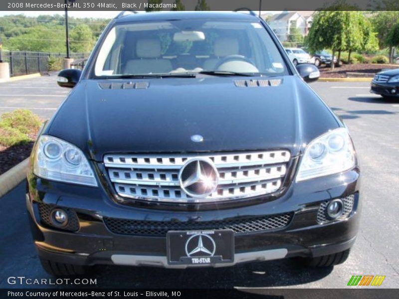 Black / Macadamia 2008 Mercedes-Benz ML 350 4Matic