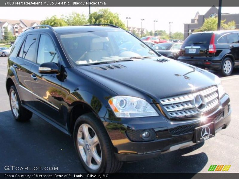 Black / Macadamia 2008 Mercedes-Benz ML 350 4Matic