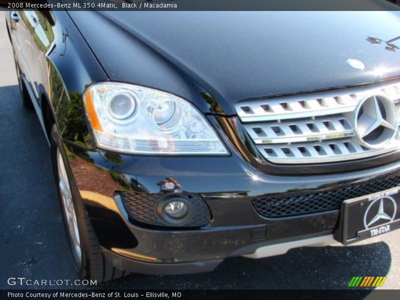 Black / Macadamia 2008 Mercedes-Benz ML 350 4Matic
