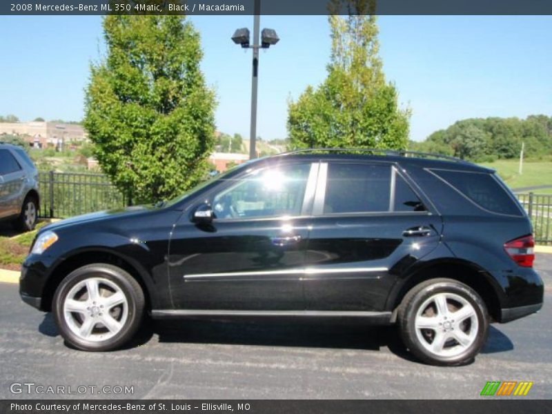 Black / Macadamia 2008 Mercedes-Benz ML 350 4Matic