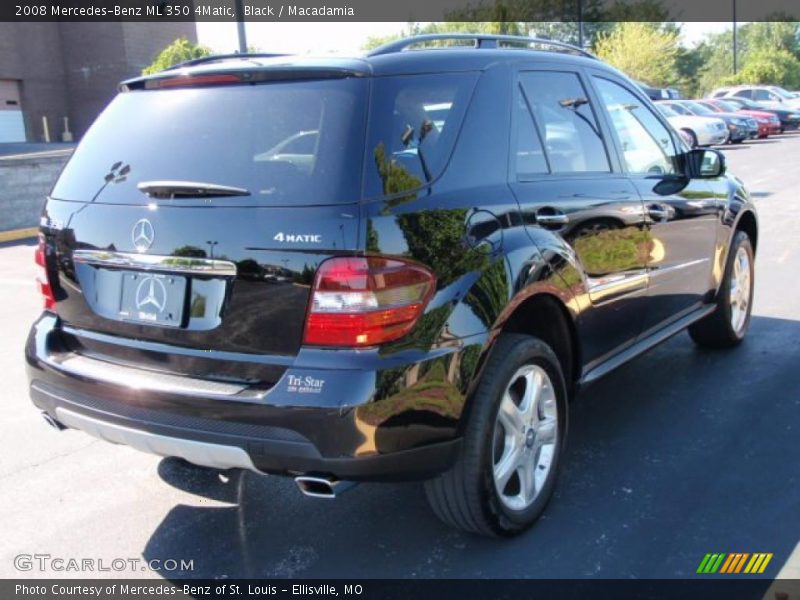Black / Macadamia 2008 Mercedes-Benz ML 350 4Matic