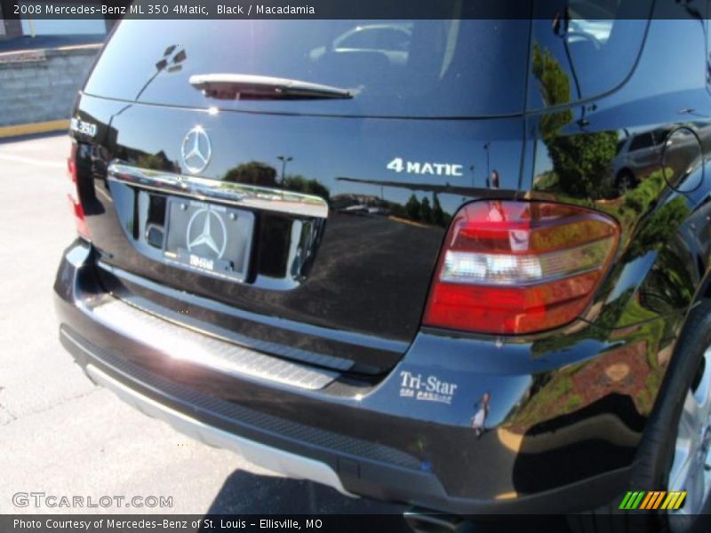 Black / Macadamia 2008 Mercedes-Benz ML 350 4Matic