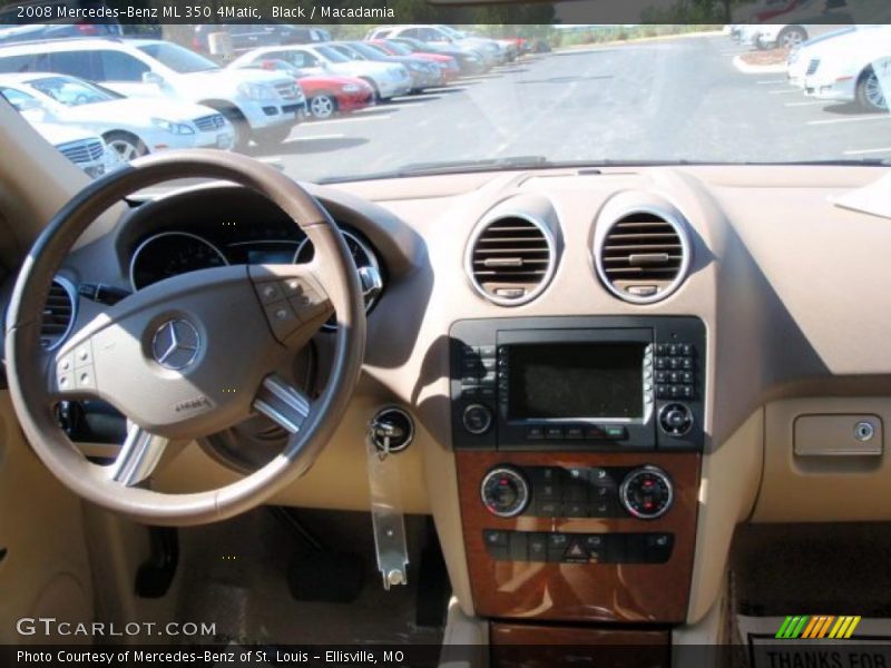 Black / Macadamia 2008 Mercedes-Benz ML 350 4Matic