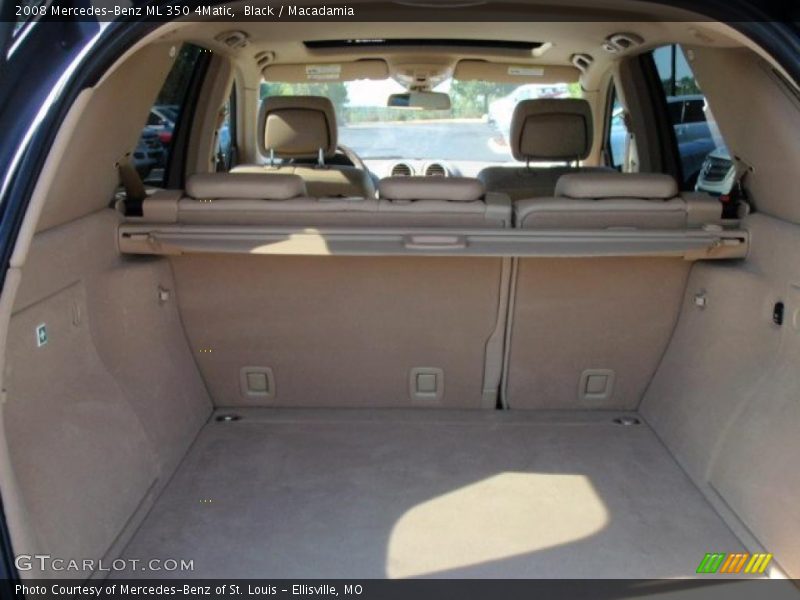 Black / Macadamia 2008 Mercedes-Benz ML 350 4Matic