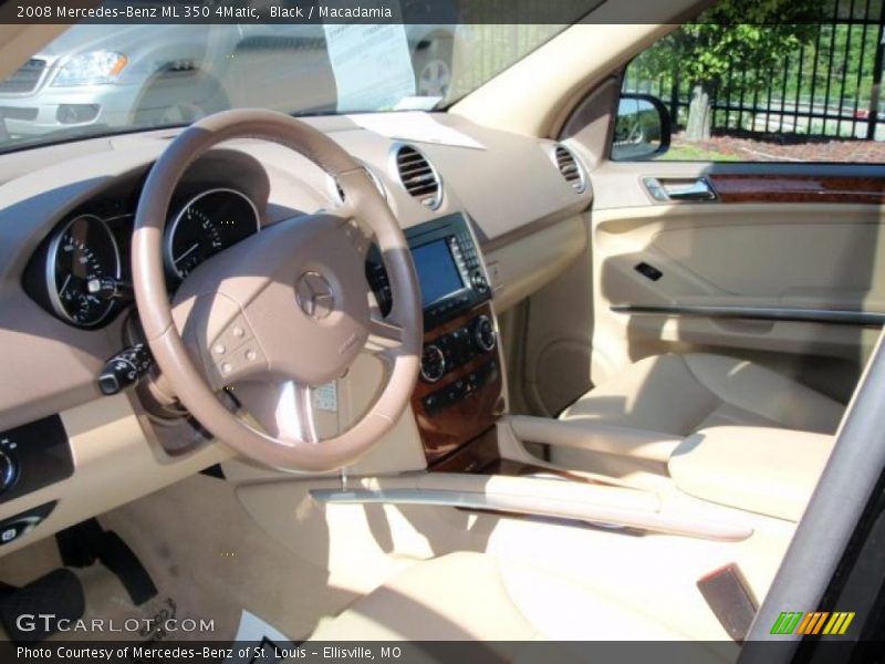 Black / Macadamia 2008 Mercedes-Benz ML 350 4Matic