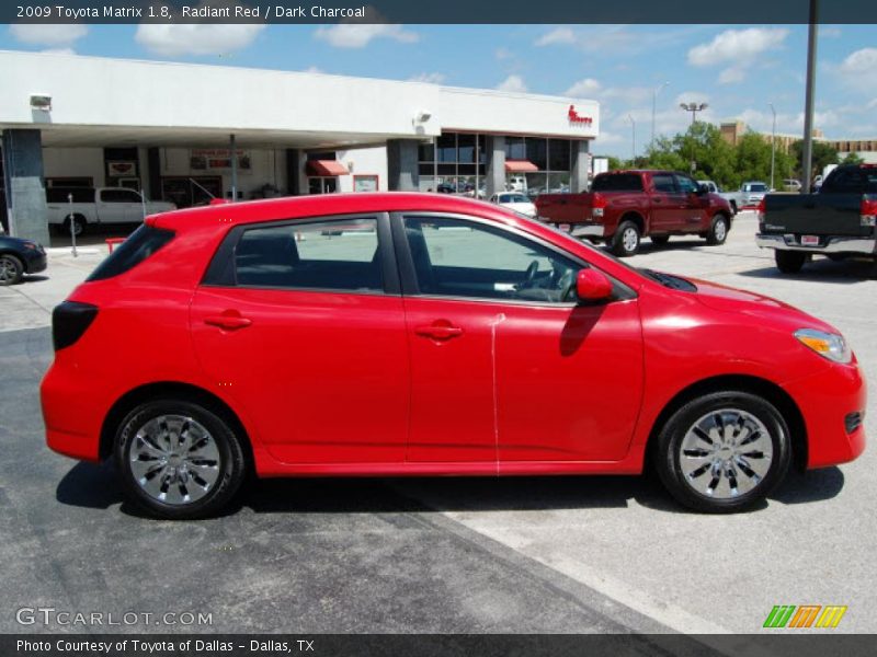 Radiant Red / Dark Charcoal 2009 Toyota Matrix 1.8