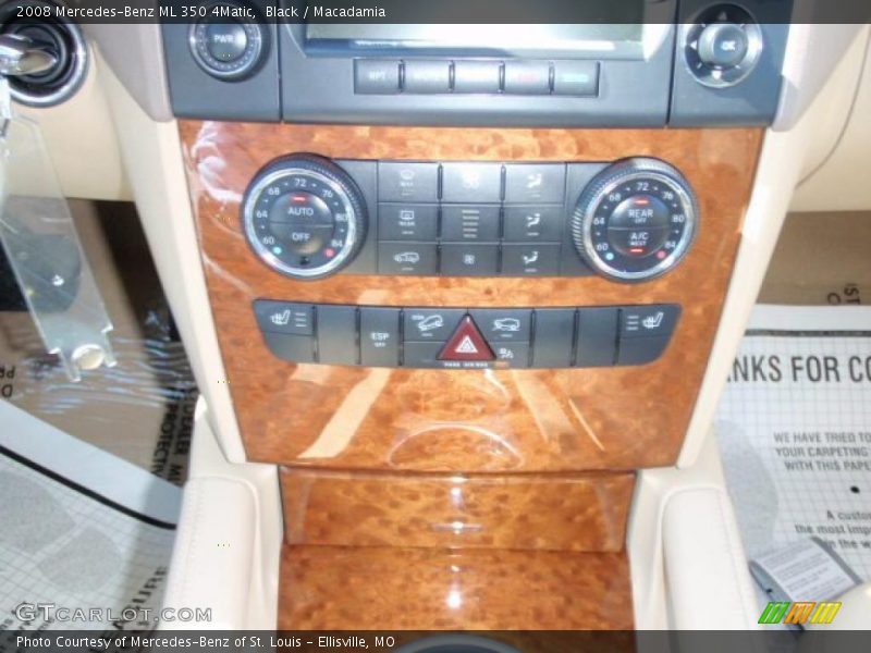 Black / Macadamia 2008 Mercedes-Benz ML 350 4Matic