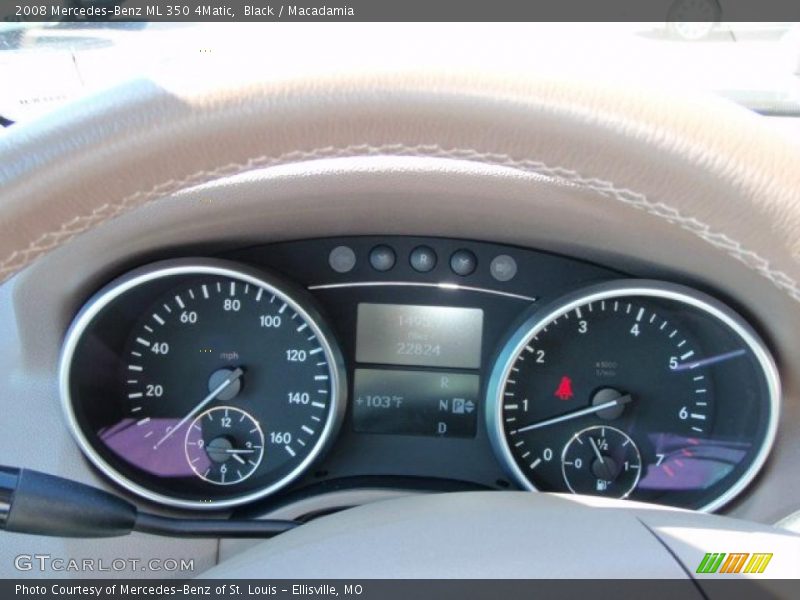 Black / Macadamia 2008 Mercedes-Benz ML 350 4Matic