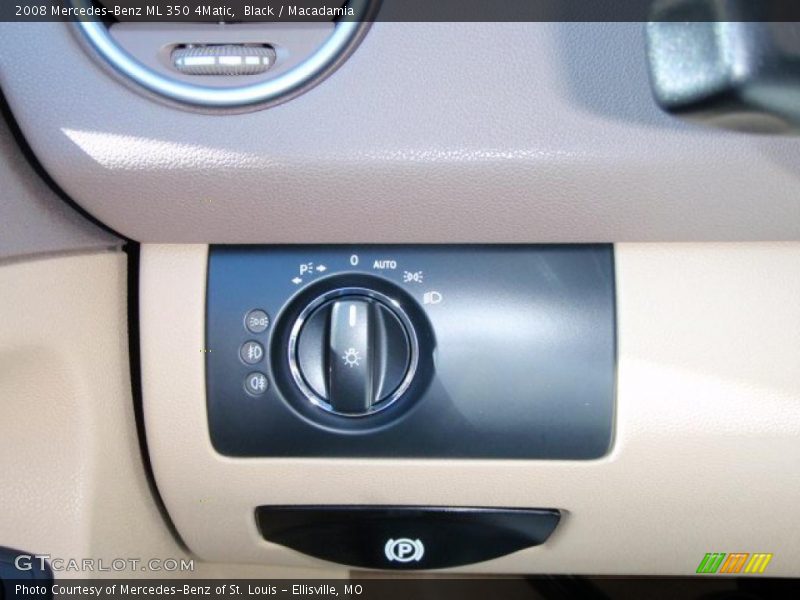 Black / Macadamia 2008 Mercedes-Benz ML 350 4Matic