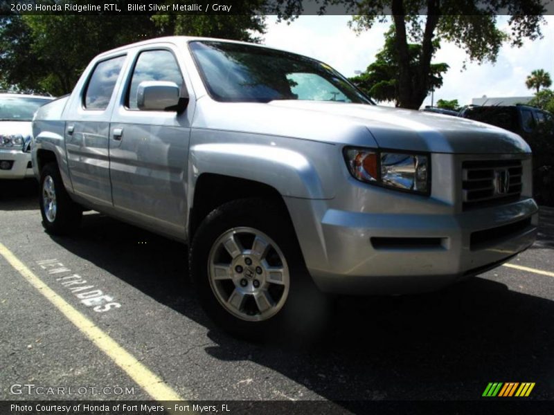 Billet Silver Metallic / Gray 2008 Honda Ridgeline RTL