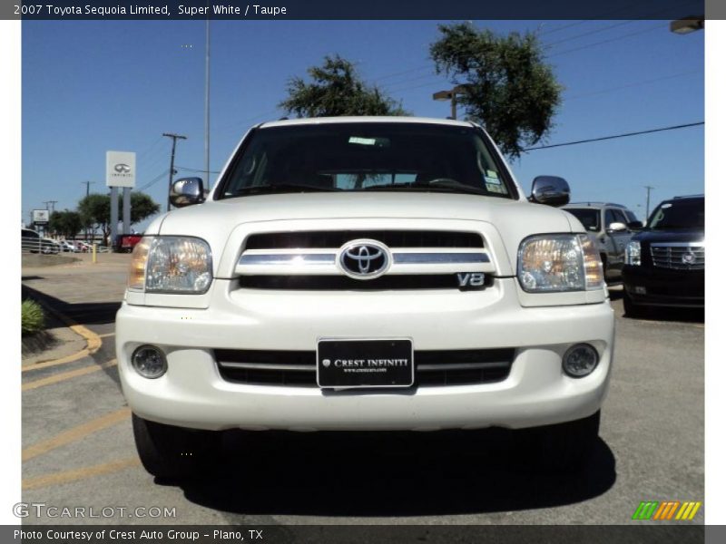 Super White / Taupe 2007 Toyota Sequoia Limited
