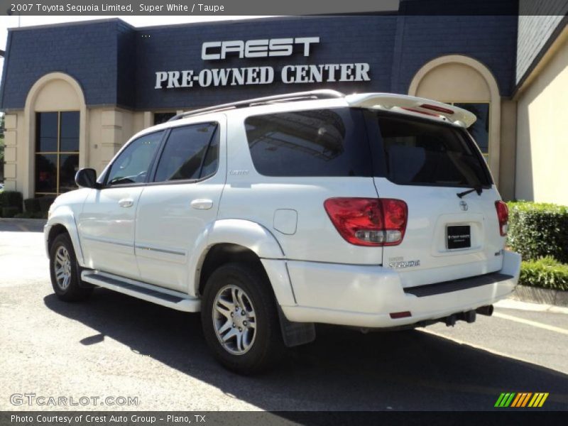 Super White / Taupe 2007 Toyota Sequoia Limited