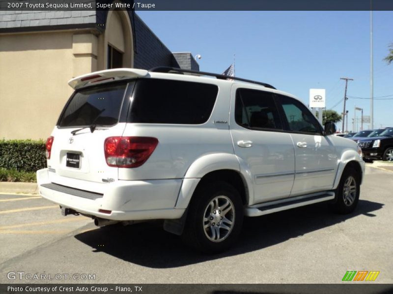 Super White / Taupe 2007 Toyota Sequoia Limited