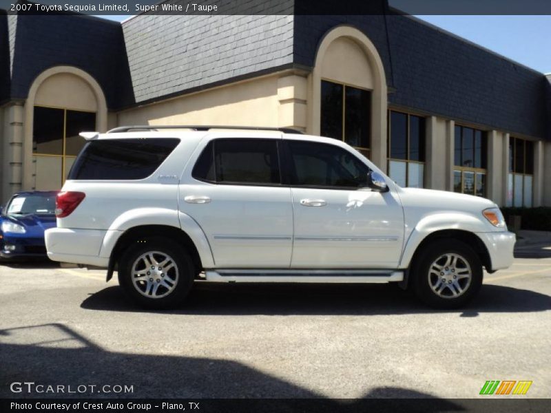 Super White / Taupe 2007 Toyota Sequoia Limited