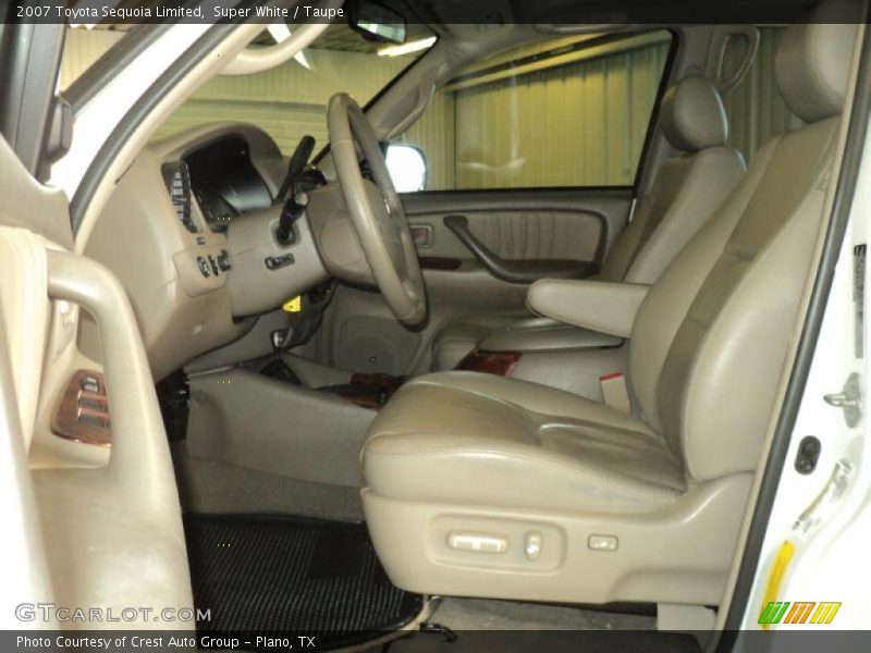 Super White / Taupe 2007 Toyota Sequoia Limited