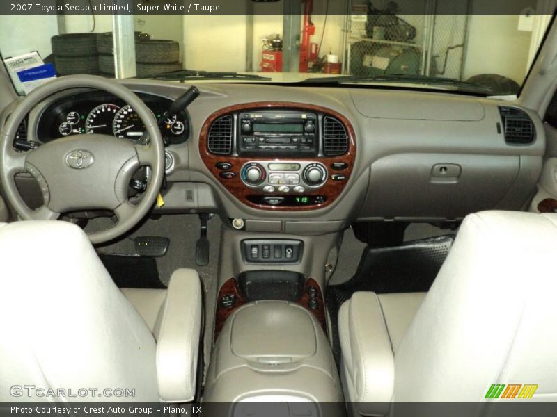 Super White / Taupe 2007 Toyota Sequoia Limited