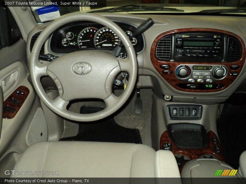 Super White / Taupe 2007 Toyota Sequoia Limited