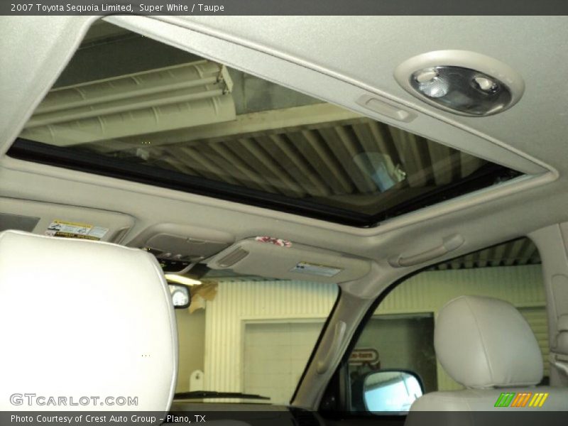 Super White / Taupe 2007 Toyota Sequoia Limited