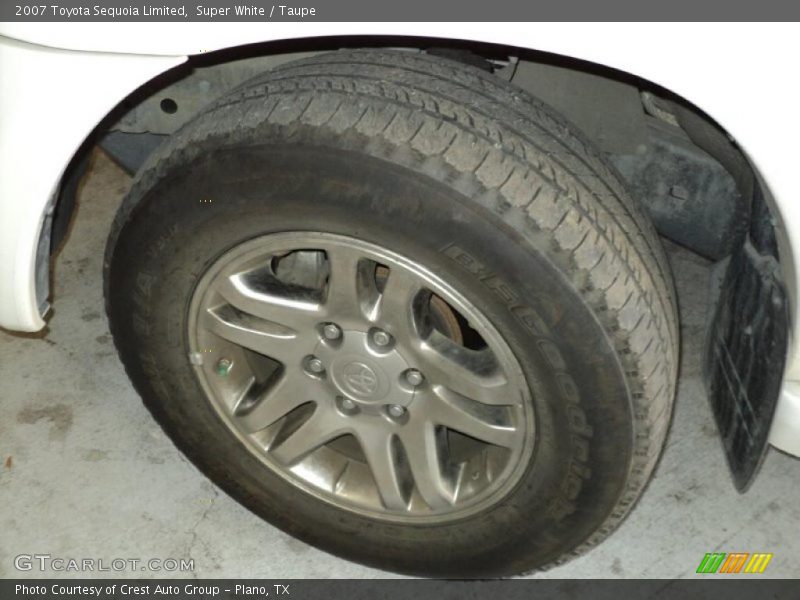 Super White / Taupe 2007 Toyota Sequoia Limited