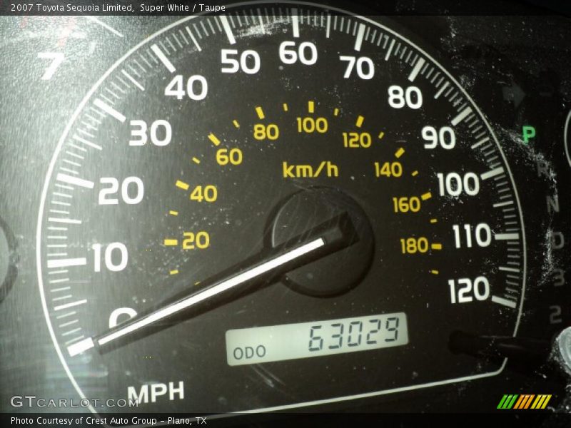 Super White / Taupe 2007 Toyota Sequoia Limited