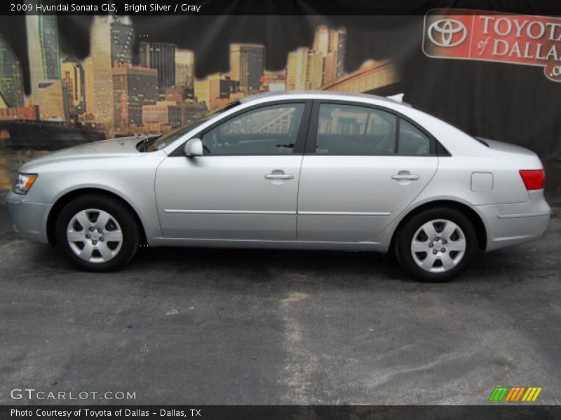 Bright Silver / Gray 2009 Hyundai Sonata GLS