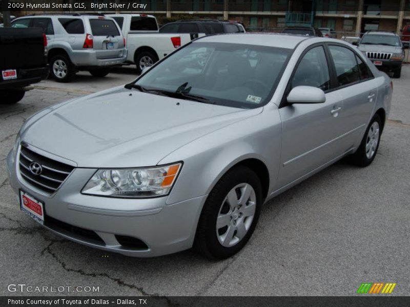 Bright Silver / Gray 2009 Hyundai Sonata GLS