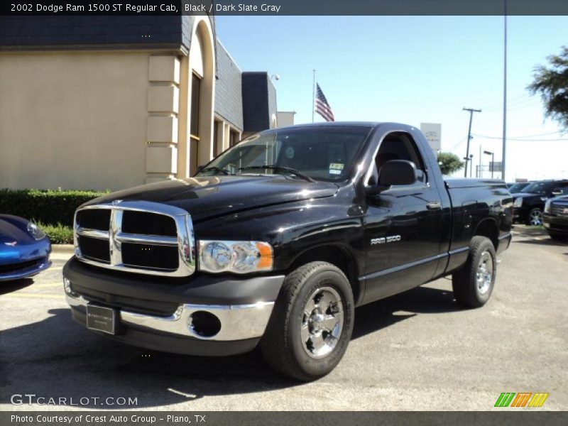 Black / Dark Slate Gray 2002 Dodge Ram 1500 ST Regular Cab