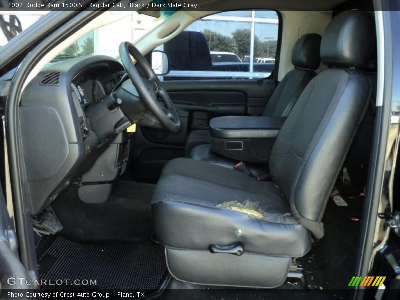 Black / Dark Slate Gray 2002 Dodge Ram 1500 ST Regular Cab