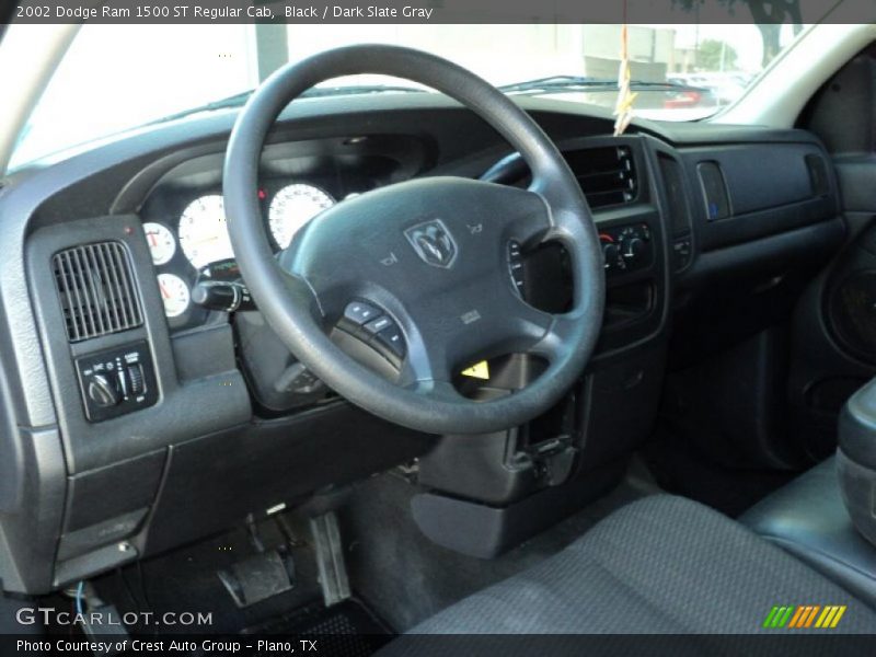 Black / Dark Slate Gray 2002 Dodge Ram 1500 ST Regular Cab