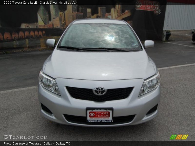 Classic Silver Metallic / Ash 2009 Toyota Corolla LE