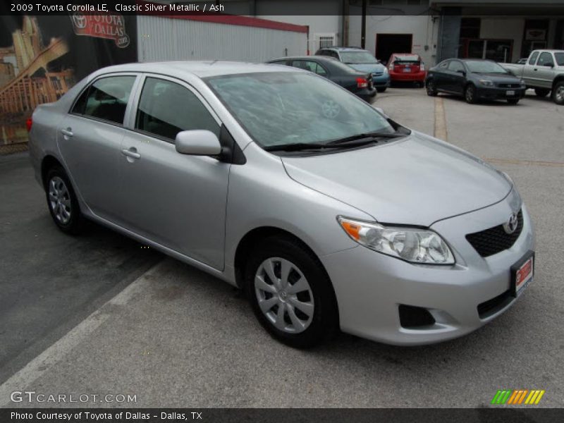 Classic Silver Metallic / Ash 2009 Toyota Corolla LE