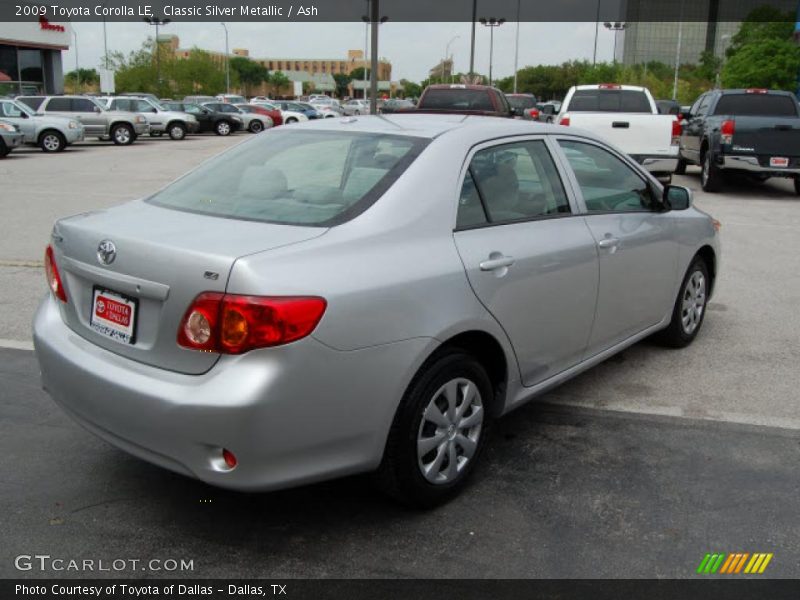Classic Silver Metallic / Ash 2009 Toyota Corolla LE