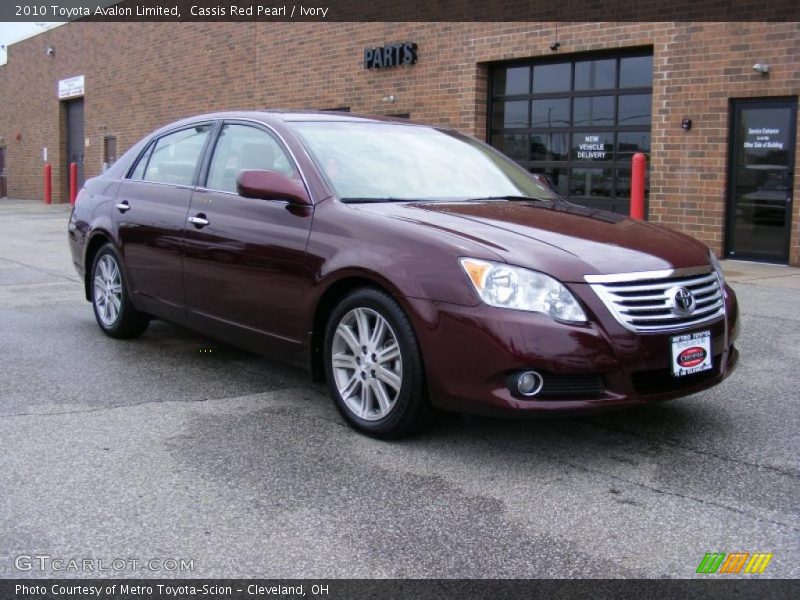 Cassis Red Pearl / Ivory 2010 Toyota Avalon Limited