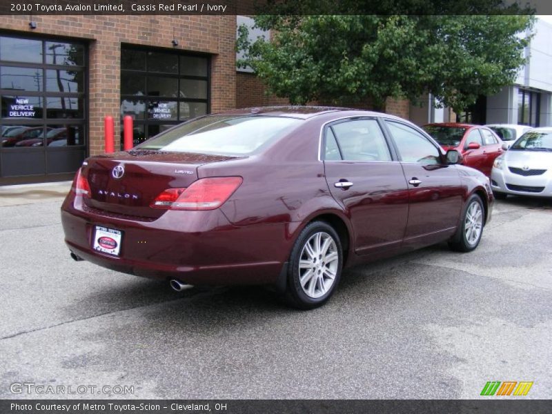 Cassis Red Pearl / Ivory 2010 Toyota Avalon Limited
