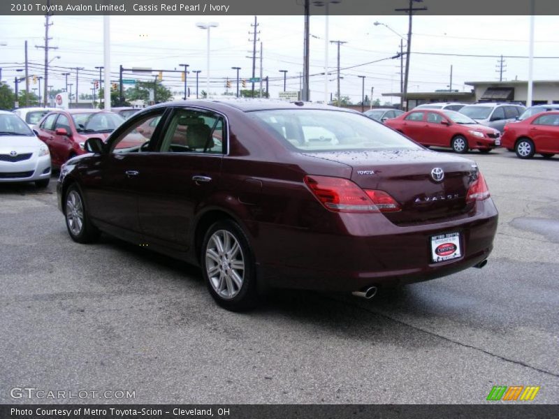 Cassis Red Pearl / Ivory 2010 Toyota Avalon Limited