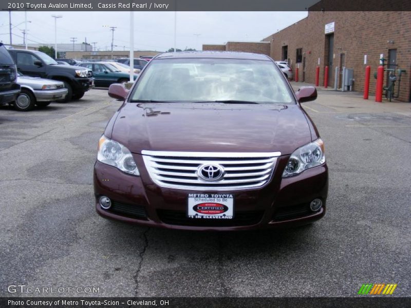 Cassis Red Pearl / Ivory 2010 Toyota Avalon Limited