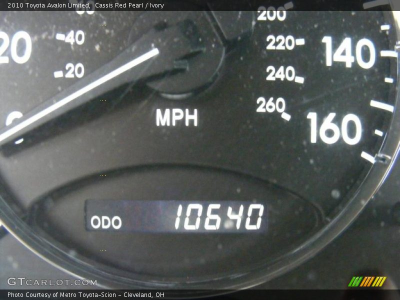 Cassis Red Pearl / Ivory 2010 Toyota Avalon Limited