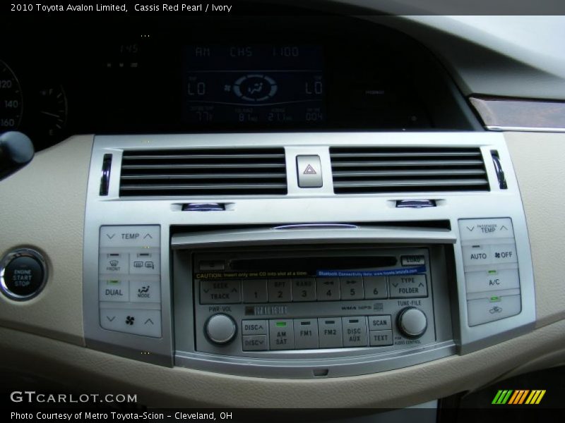 Cassis Red Pearl / Ivory 2010 Toyota Avalon Limited