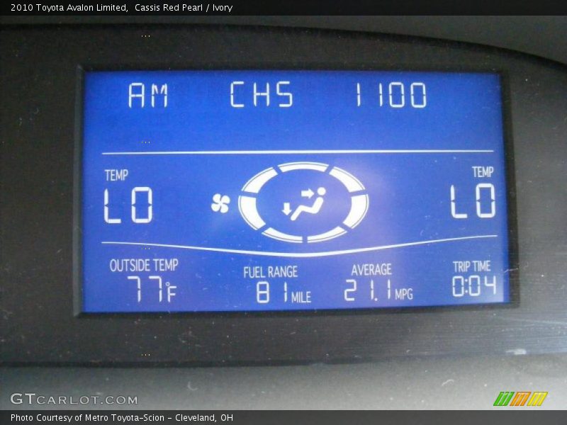 Cassis Red Pearl / Ivory 2010 Toyota Avalon Limited