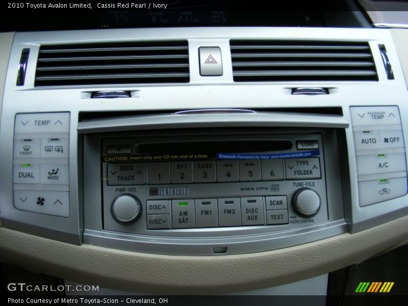 Cassis Red Pearl / Ivory 2010 Toyota Avalon Limited