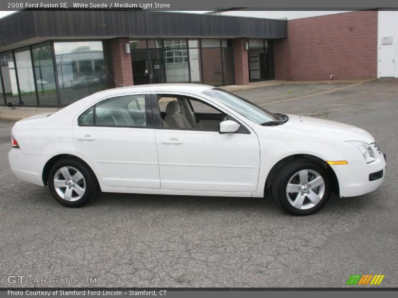 White Suede / Medium Light Stone 2008 Ford Fusion SE