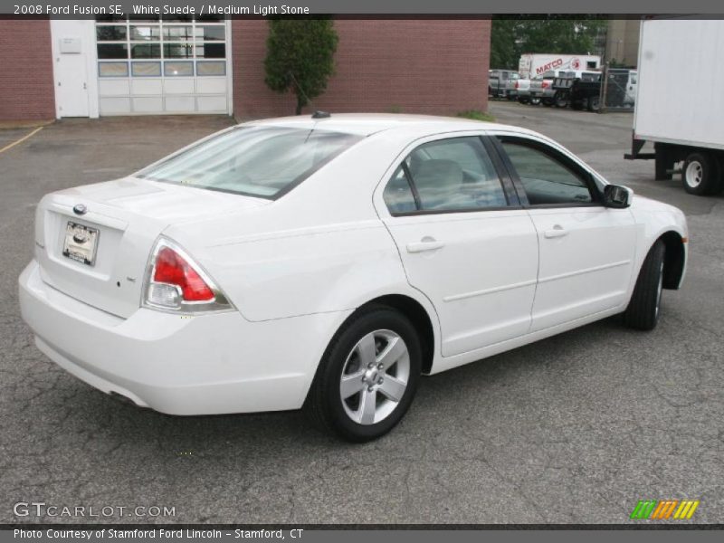 White Suede / Medium Light Stone 2008 Ford Fusion SE