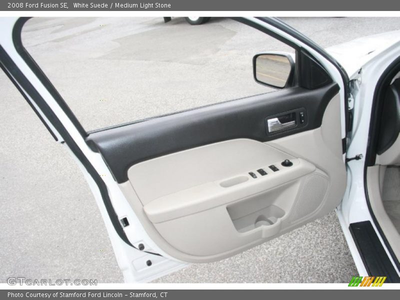 White Suede / Medium Light Stone 2008 Ford Fusion SE